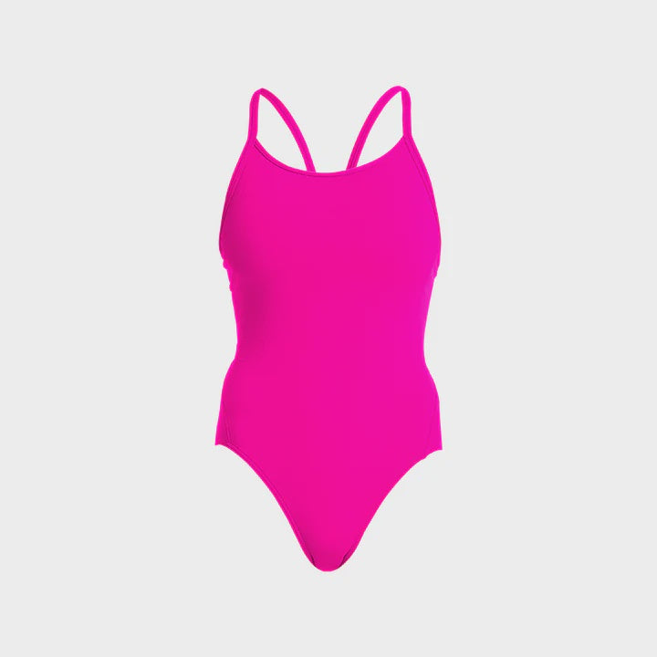 Funkita Diamond Back Still Pink Ladies Swimming Costume