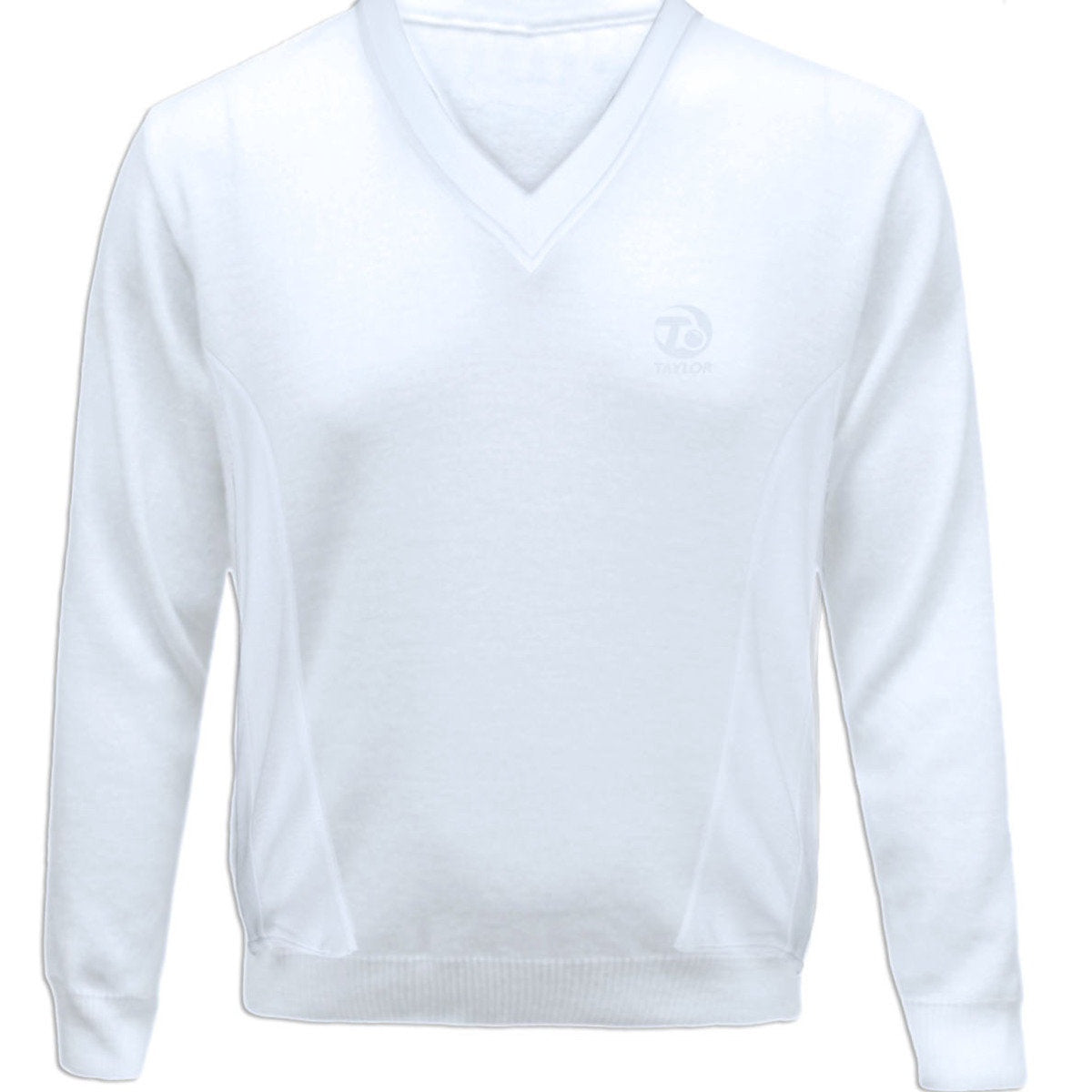 Taylor White Unisex Bowls Sweater